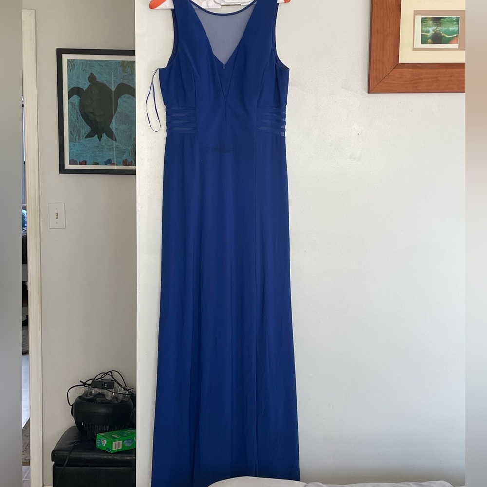 Long Blue Prom Dress